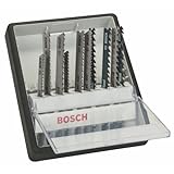 Bosch Professional 10tlg. Stichsägeblatt-Set Robust Line Wood Expert zum Sägen in Holz