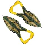 Leeko Doppelpropeller Kunstköder, Frosch Soft Bait, Weichköder mit Haken Angelgerät Künstlicher Köder Angelköder Angelhaken für Forelle, Barsch, Hecht, Döbel, Zander(2PCS) (F)