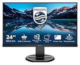 Philips Monitors 243B9 - 24 Zoll FHD USB-C Docking Monitor, höhenverstellbar (1920x1080, 75 Hz, VGA, HDMI, DisplayPort, USB-C, USB Hub) schwarz