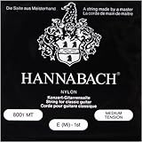 Hannabach 800MT Konzertgitarre Medium Tension Nylon Klassikgitarren-Saiten-Satz