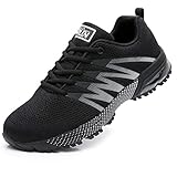 Axcone Damen Herren Sneaker Laufschuhe Air Sportschuhe Kletterschuhe Turnschuhe Running Fitness Sneaker Outdoors Straßenlaufschuhe Sports 8995 BK 42EU