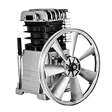 VEVOR 3KW Kompressor Aggregat, 2 Zylinder Kompressor, 375L Aerotec Kompressor Luftdruck Aggregat max, 11 bar für die chemische Industrie