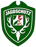 Waidmannsbruecke Unisex – Erwachsene Jagdschutz Nordrhein-Westfalen Autoschild, Grün, One Size