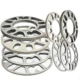 Rad Distanzscheiben, 4Pcs Aluminiumlegierung 4 und 5 Lug3 / 5/8/10 / 12mm Dicke Universal Rad Distanzscheiben (thick 5 mm)