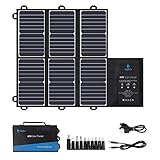 BigBlue 42W Solar Ladegerät Sunpower (2 USB + DC-Ausgänge), IPX4 Solarpanel für Camping, Faltbares und Schnelles Aufladen, kompatibel mit Handy, iPad, 12V-Batterie