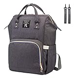 Mooedcoe Baby Wickelrucksack, Lässige Wickeltasche, Multifunktional Große Kapazität Babytasche, Wasserdichte Reiserucksack für Unterwegs