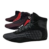 FOX-FIGHT Kampfsport Schuhe Ringer Schuhe athletik Fitnesschuhe Bodybuilding (43, Black)