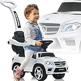 Stimo Mercedes Benz AMG Rutschauto (offiziell lizenziert) Kinder Fahrzeug Rutscher Auto (AMG 63er SUV Weiß)
