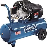 Scheppach Kompressor HC53DC (2200 Watt, 50 L, 10 bar, Ansaugleistung 412L/min, Druckminderer, ölgeschmiert, Doppelzylinder)