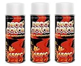Fahrzeugteile Hoffmann 3 Stück 400ml weiß Ofenlack Auspufflack Lack hitzebeständig 650° 13310