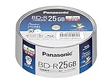 Panasonic Blu-Ray BD-R Beschreibbare Disk | 25 GB 6 x Speed | 30 Stück in Spindel Tintenstrahl bedruckbar