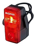 Sigma Sport LED Batterie Fahrradbeleuchtung CUBIC, 400 m Sichtbarkeit, batteriebetriebenes Rücklicht, StVZO zugelassen, Schwarz