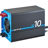 ECTIVE 1000W 12V zu 230V Reiner Sinus-Wechselrichter SSI 10 mit MPPT-Laderegler, Batterie-Ladegerät, NVS- und USV-Funktion