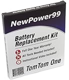 NewPower99 Akku-Austausch-Kit kompatibel mit Tomtom ONE GPS mit Installations-Video, Werkzeuge und langarbeitenden Akku