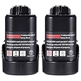 Vinso 10.8V 3000mAh Li-Ion Ersatzbatterie für 2607336013 2607336014 BAT411 BAT411A BAT412A