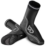 Lixada Fahrradschuhabdeckung Herren Überschuhe für Fahrradfahren Wasserdicht Beständig rutschfest - Schuhüberzieher Wiederverwendbar Verstärkt Hohe Regenschutz Galoschen für Regen Schnee
