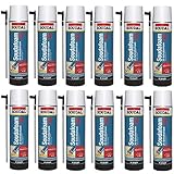 12x Soudal Soudafoam 2K B2 Schaum Adapterschaum Zargenschaum Schnellschaum 400 ml