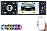Creasono Autoradio 1DIN: MP3-Autoradio mit TFT-Farbdisplay, Bluetooth, Freisprecher, 4X 45 Watt (Autoradio mit Display)