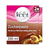 Sugaring Zuckerpaste zur Haarentfernung 2er Pack für spürbar glatte Haut für bis zu 4 Wochen Veet Zuckerpaste 2x250ml