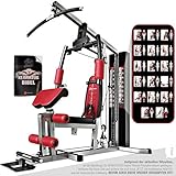 Sportstech Einzigartig Premium Kraftstation HGX100/HGX200 für unzählige Trainingsvarianten Multifunktions-Homegym mit Stepper, Fitnessstation aus Eva Material für Zuhause- Robuste Konstruktion