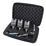 Fischerei-Bissanzeiger und LED-Swinger-Set Blaue LED-Lichtfischerei-Alarmanzeigen (B1138)
