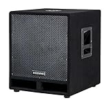 McGrey PAS-115 15' passiver DJ PA Subwoofer (Bass Box, 300/600/1200 Watt RMS/Musikleistung/Peak, Bassreflex-Kanäle, 15' Woofer, SPK-Anschlüsse) schwarz