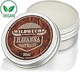Bartwachs HAVANNA von Wildwuchs Bartpflege - Natürliches Beard Balm und Bart Balsam für einen gepflegten Bart (1 x 30 ml)
