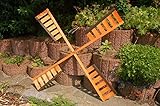 Deko-Shop-Hannusch Flügel Windmühle Windrad Mühlenrad Windflügel wahlweise mit Kugellager Verschiedene Längen Ersatzteile, Spannweite:100 cm