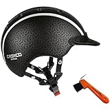 Casco Kinder Reithelm Choice schwarz metallic S (52-56cm) + Hufkratzer Reiterladen24