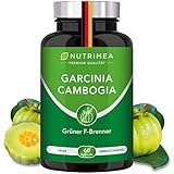 Abnehmen mit Garcinia Cambogia | 60% HCA Hochdosiert | 100% Natürlicher Fatburner + Kohlenhydratblocker + Appetitzügler | Vegane Kapseln Keto Burn