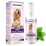 SEGMINISMART Dentalspray für Hunde und Katzen, Dental Care Spray, Zahnpflege und Zahnreinigung für Hunde und Katzen, Zahnsteinentferner & gegen Mundgeruch bei Hunden, 120ML