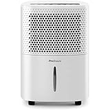 Pro Breeze Luftentfeuchter 12L in 24h Entfeuchtungsleistung - Raumgröße ca. 120m³ (~20 m²) - mit 3 Betriebsarten, Digitalanzeige, Ablaufschlauch, Timer - Gegen Feuchtigkeit, Schimmel