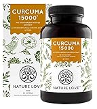 NATURE LOVE® Curcuma Extrakt - Hochdosiert mit 95% Extrakt - Laborgeprüft, vegan