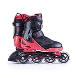 SPOKEY verstellbare INLINESKATES Skates Inlineskate Inliner Skates für Kinder Erwachsenen Kinderinliner SPOOX (rot, 36-39)