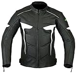 RIDEX Herren LJ2W Biker Motorrad Motorrad Schutz Lederjacke