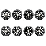 DEDC 64mm 8er Pack Inline Skate Wheels, Skateboards Scooter Inline Rollschuh Inline Skate Teile Räder Ersatzräder mit Lagern