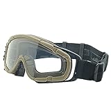 Fan Version Kühler Gläser si-ballistic Schutzbrille für Radfahren Fahren Tactical Paintball Softair Ski Snowboard 3 Farben (schwarz, DE, Pink), DE