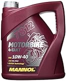 MANNOL 7812 Motorbike 4-Takt API SL, 4 Liter