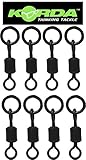 Korda Ring Swivels Gr. 8-8 Wirbel Für Karpfenmontagen, Karpfenrigs & Karpfenvorfächer, Karpfenwirbel, Angelwirbel