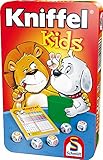 Schmidt Spiele 51245 BMM Kniffel Kids, Bring Mich mit Spiel in der Metalldose, bunt