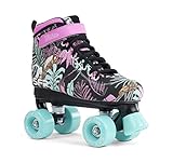 SFR Vision Canvas Skates Unisex Kinder, Unisex Kinder, RS249, Rosa (Floral), 35.5 EU