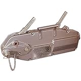 Planeta G10102 ROPEMASTER RM 32 Aluminium Seilzuggerät, Tragfähigkeit 3.200 kg ohne Seil mit Hebelrohr Überlastsicherung durch Abscherstift, Blau