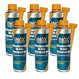 INOX® Kühlsystemreiniger Additiv, 6 x 250 ml - Kühlerschutz für Auto, Motor und Boot