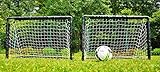 POWERSHOT Fußballtor Garten 90 x 60 cm - 2er Set - inkl. Netz, Stecksystem und Bodenanker - Fussballtor Mini