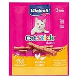 Vitakraft Katzensnack Cat-Stick Mini Geflügel & Leber - 3 x 6g