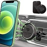 Power Theory Magnet Handyhalterung Auto - KFZ Handyhalter in Carbon Optik mit Stärkeren Magneten und verbesserter Klemme für iPhone 12 11 Pro Max XS X XR SE2 8 Plus 7 6 6s Samsung S20 S10+ S9 S8 S7 S6