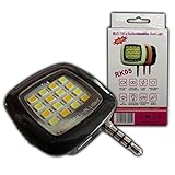LED Selfie Kamera Licht/Blitzlicht Handy und Smartphone Licht Fotolicht Lampe mit int. Akku - PB-Versand®