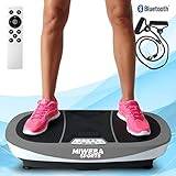 Miweba Sports Fitness 3D Vibrationsplatte MV200-3 Jahre Garantie - 3 Vibrationsmodi - Horizontal - Vertikal - Oszillierend - 400 Watt (Grau)