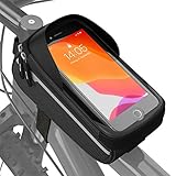 Velmia Fahrrad Rahmentasche Wasserdicht - Fahrrad Handyhalterung ideal zur Navigation - Fahrradtasche Rahmen, Fahrrad Handytasche, Fahrradzubehör