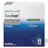 Bausch und Lomb - EasySept Peroxidlösung Kontaktlinsenreiniger für weiche Kontaktlinsen, mit Behälter 3 x 360 ml